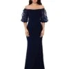 XSCAPE Long Scuba Crepe Off-the-Shoulder Dress With 3-D Flower -Cheap Clothing Store 61lPW6V4zyL. AC SR736920