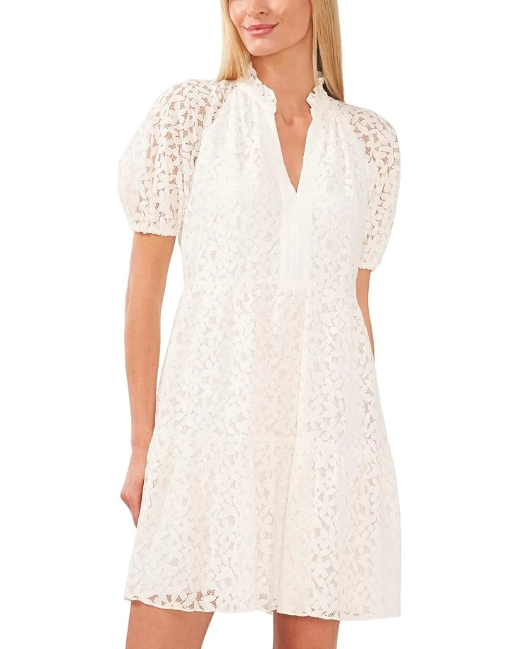 CeCe V-Neck Babydoll Tiered Dress 2 CeCe V-Neck Babydoll Tiered Dress