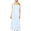 Eileen West Cotton Dobby Stripe Woven Sleeveless Ballet Nightgown