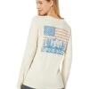 Life Is Good Flag Mountain Scene Long Sleeve Crusher-Lite™ Tee -Cheap Clothing Store 71k2RFaaBL. AC SR736920