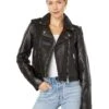 Avec Les Filles Vintage Wash Cropped Leather Biker -Cheap Clothing Store 81vTqLRjQ0L. AC SR736920
