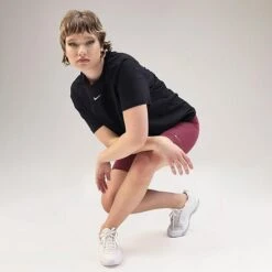 Women's Nike Sportswear Essential Mid-Rise 10 Inch Bike Shorts Rosewood - CZ8526 653 -Cheap Clothing Store CZ8526 653 M3