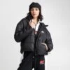 Women's Nike Sportswear Therma-FIT Repel Hooded Classic Puffer Jacket Black/Black/White - DJ6995 010 -Cheap Clothing Store DJ6995 010 M1
