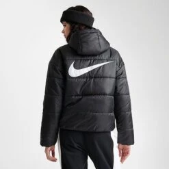Women's Nike Sportswear Therma-FIT Repel Hooded Classic Puffer Jacket Black/Black/White - DJ6995 010 11 Women's Nike Sportswear Therma-FIT Repel Hooded Classic Puffer Jacket Black/Black/White - DJ6995 010 -Cheap Clothing Store DJ6995 010 M4