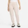 Women's Nike Sportswear Club Fleece Mid-Rise Slim Jogger Pants Pink Oxford/White - DQ5174 601