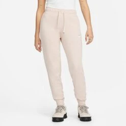 Cheap Clothing Store 31 Women's Nike Sportswear Club Fleece Mid-Rise Slim Jogger Pants Pink Oxford/White - DQ5174 601
