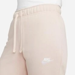 Women's Nike Sportswear Club Fleece Mid-Rise Slim Jogger Pants Pink Oxford/White - DQ5174 601 -Cheap Clothing Store DQ5174 601 M4