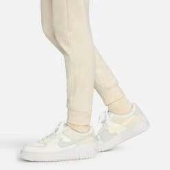 Women's Nike Sportswear Club Fleece Mid-Rise Jogger Pants Coconut Milk/Black - DQ5191 113 -Cheap Clothing Store DQ5191 113 M5