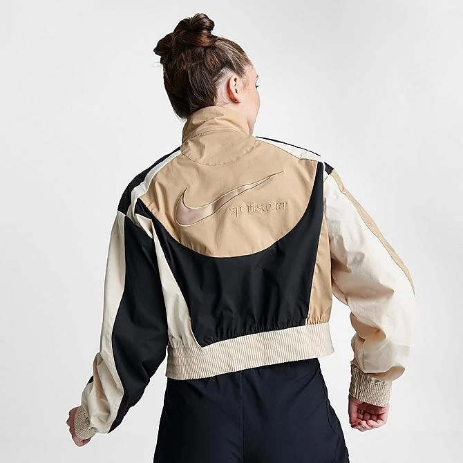 Women's Nike Sportswear Collection Woven Jacket Hemp/Black/Sanddrift/Hemp - DV8307 200 6 Women's Nike Sportswear Collection Woven Jacket Hemp/Black/Sanddrift/Hemp - DV8307 200 - Image 4