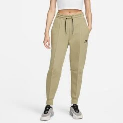 Women's Nike Sportswear Tech Fleece Jogger Pants Neutral Olive/Black - FB8330 276