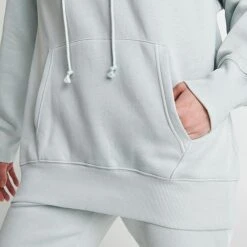 Women's Nike Sportswear Phoenix Fleece Oversized Pullover Hoodie Light Silver/Black - FD0892 034 -Cheap Clothing Store FD0892 034 M6