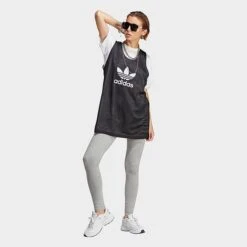 Women's Adidas Originals Adicolor Essentials Leggings Medium Grey Heather - IA6447 035 9 Women's Adidas Originals Adicolor Essentials Leggings Medium Grey Heather - IA6447 035 -Cheap Clothing Store IA6447 035 M3