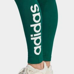 Women's Adidas LOUNGEWEAR Essentials High-Waisted Logo Leggings Collegiate Green/White - IM2853 305 -Cheap Clothing Store IM2853 305 M4