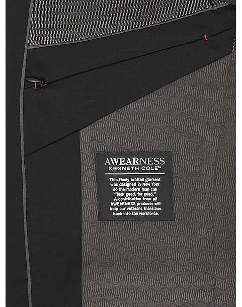 Awearness Kenneth Cole AWEAR-TECH Slim Fit Suit Separates Coat, Black 6 Awearness Kenneth Cole AWEAR-TECH Slim Fit Suit Separates Coat, Black - Image 4