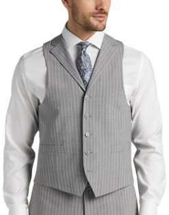 Michael Strahan Classic Fit Suit Gray Stripe 12 Michael Strahan Classic Fit Suit Gray Stripe -Cheap Clothing Store MW40 3X9W 34 MICHAEL STRAHAN GRAY STRIPE ALT3