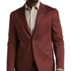 Calvin Klein X-Fit Slim Fit Linen-Blend Suit Separates Coat, Brick -Cheap Clothing Store MW40 3XE1 08 CALVIN KLEIN BRICK TWILL MAIN