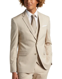 Egara Skinny Fit Notch Lapel Suit Separates Coat, Tan -Cheap Clothing Store MW40 3XEV 05 EGARA ORANGE TAN ALT5