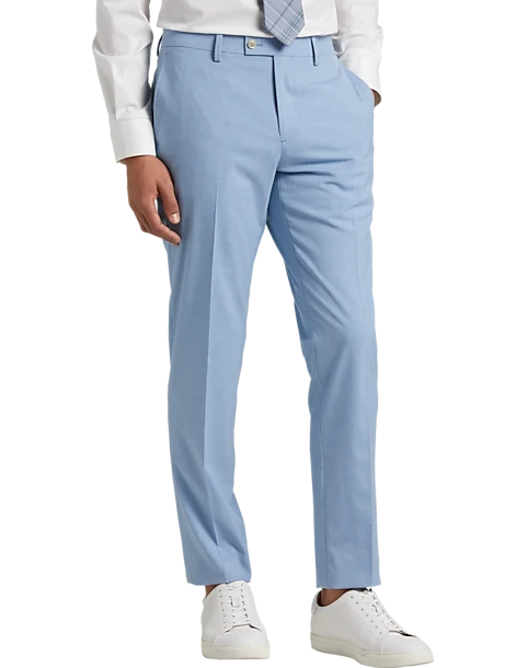 Egara Skinny Fit Suit Separates Pants, Sky Blue 3 Egara Skinny Fit Suit Separates Pants, Sky Blue