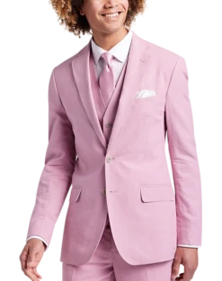 JOE Joseph Abboud Slim Fit Linen Blend Suit Separates Coat, Raspberry