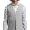 JOE Joseph Abboud Slim Fit Linen Blend Suit Separates Vest, Light Gray -Cheap Clothing Store MW40 3XGK 16 JOE JOSEPH ABBOUD LIGHT GRAY MAIN