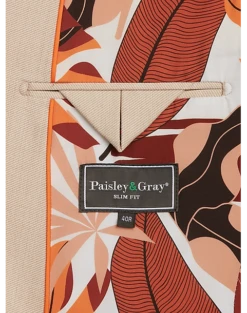 Paisley & Gray Slim Fit Suit Separates, Silky Beige -Cheap Clothing Store MW40 3XJF 05 PAISLEY GRAY SILKY BEIGE ALT3