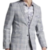 Paisley & Gray Slim Fit Suit Separates Coat, Blue & Beige Check 1 Paisley & Gray Slim Fit Suit Separates Coat, Blue & Beige Check -Cheap Clothing Store MW40 3XKR 67 PAISLEY GRAY BLUE BEIGE CHECK MAIN