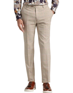 Paisley & Gray Slim Fit Suit Separates Pants, Tan Check