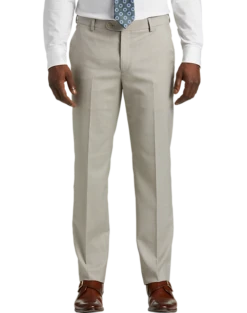 JOE Joseph Abboud Slim Fit Suit Separates Pants, Tan Sharkskin