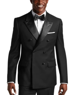 Calvin Klein Slim Fit Peak Lapel Suit Separates Tuxedo Jacket, Black