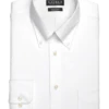 Lauren By Ralph Lauren UltraFlex Regular Fit Button-Down Collar Dress Shirt, White -Cheap Clothing Store MW40 5F4A 01 LAUREN R LAUREN WHITE SOLID MAIN