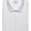 &Collar Pacific Athletic Fit Short Sleeve Dress Shirt, White