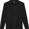Awearness Kenneth Cole Modern Fit Long Sleeve Polo, Black -Cheap Clothing Store MW40 6MLY 02 AWEARNESS KENNETH COLE BLACK MAIN