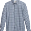 Joseph Abboud Modern Fit Sport Shirt, Blue Shadow Plaid -Cheap Clothing Store MW40 6MRU 14 JOSEPH ABBOUD MED BLUE MAIN