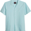 Egara Slim Fit Seersucker Short Sleeve Sport Shirt, Aqua Tonal Stripe 1 Egara Slim Fit Seersucker Short Sleeve Sport Shirt, Aqua Tonal Stripe -Cheap Clothing Store MW40 6N7X 26 EGARA AQUA MAIN