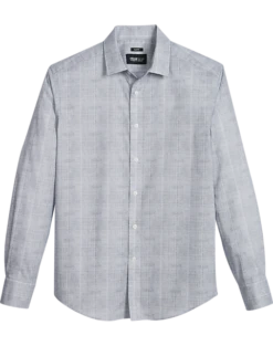 Awearness Kenneth Cole Slim Fit Sport Shirt, Teal & White Plaid