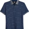 Michael Strahan Modern Fit Short Sleeve Polo, Navy Stripe -Cheap Clothing Store MW40 6NCK 01 MICHAEL STRAHAN NAVY MAIN