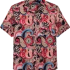 Paisley & Gray Slim Fit Short Sleeve Sport Shirt, Pink Paisley 1 Paisley & Gray Slim Fit Short Sleeve Sport Shirt, Pink Paisley -Cheap Clothing Store MW40 6NEP 97 PAISLEY GRAY PINK MAIN